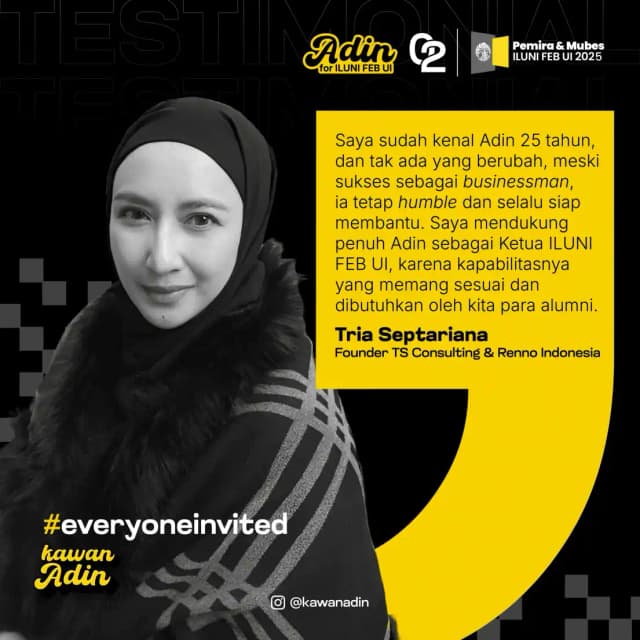 Harryadin bersama tim